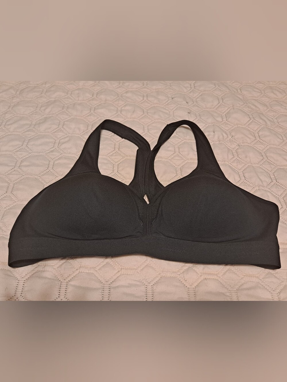 Champion Black Racerback Seamless Sports Bra - Women Intimates Sz XL